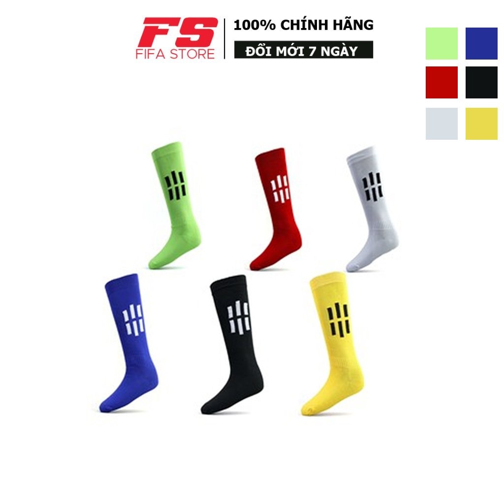 Tất Vớ Dài Đá Bóng Thể Thao Chất Liệu Dày Dăn Co Dãn Mềm Mại Màu Sắc Nổi Bật