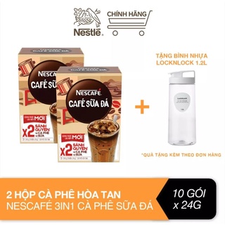 Combo 2 hộp Nescafe sữa tặng bình