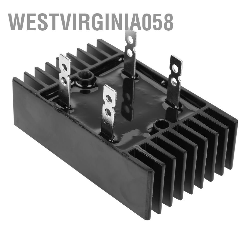 Có thể bán buôn 1pc 100A Amp 1600V Điện áp 2 pha Diode chỉnh lưu Cầu Công suất cao Màu đen Westvirginia058 Hàng giao ngay