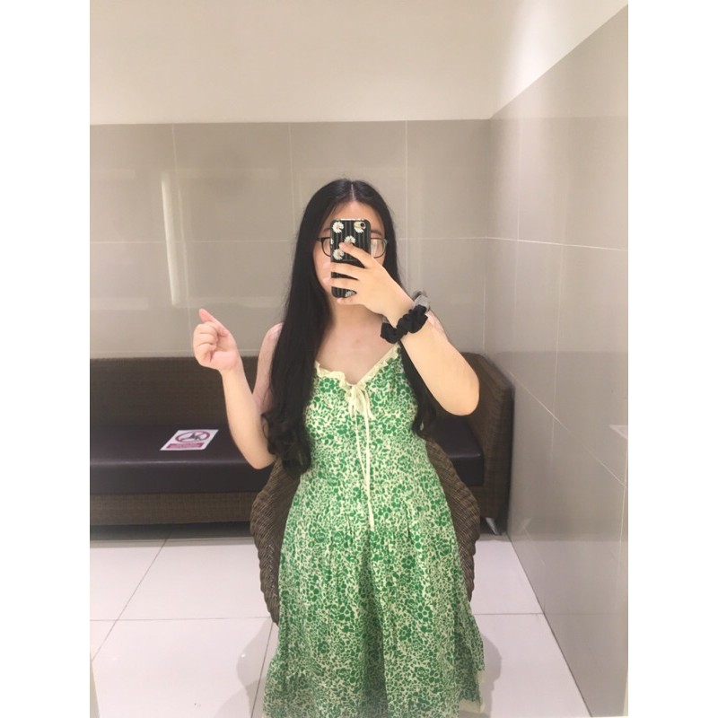 Đầm Hai Dây Hoa Nhí Vintage 2hand - BIGSIZE