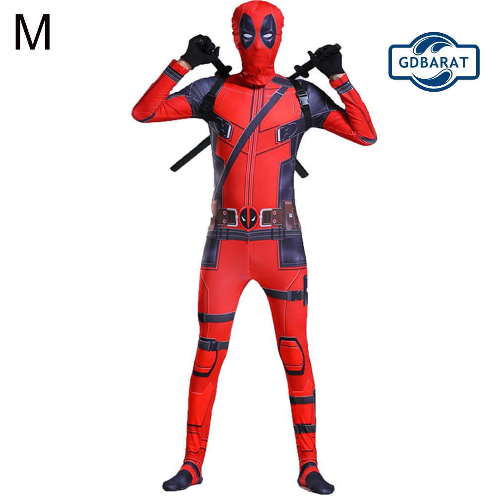 Bộ Đồ Hóa Trang Siêu Anh Hùng Deadpool Độc Đáo Cho Bé Dịp Halloween