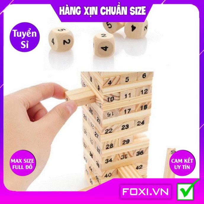 Đồ chơi Rút Gỗ Foxi-Đồ chơi giáo dục-trò chơi tương tác cực mạnh-giải trí và xả stress-Rèn luyện sự khéo léo và nhạy bén