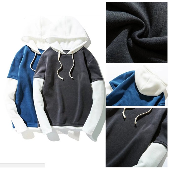 Áo hoodie unisex phối màu cá tính nam nữ đều mặc đẹp Hot Mùa Thu Đông 2018