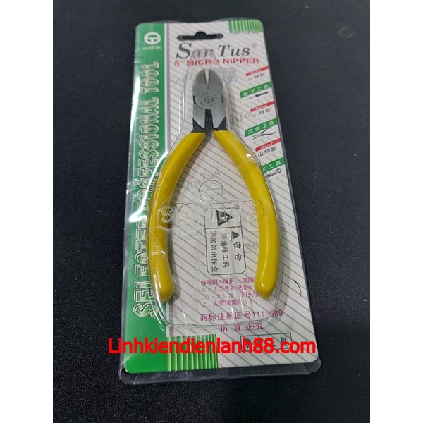 Kìm Cắt Chân Linh Kiện Mới, Chính Hãng SanTus 100%.