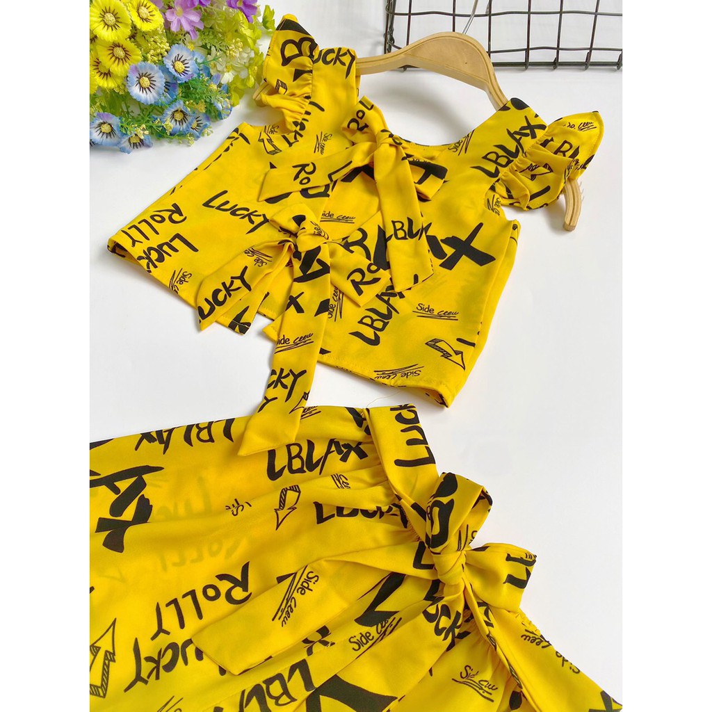 Bộ Mango ống rộng, nơ lưng ( 2-16)