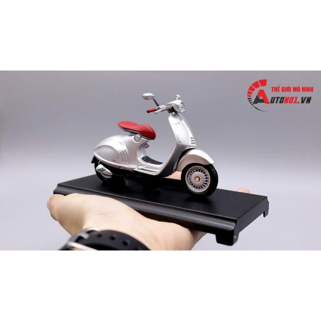 MÔ HÌNH XE VESPA 946 2014 SILVER 1:18 WELLY 7171G