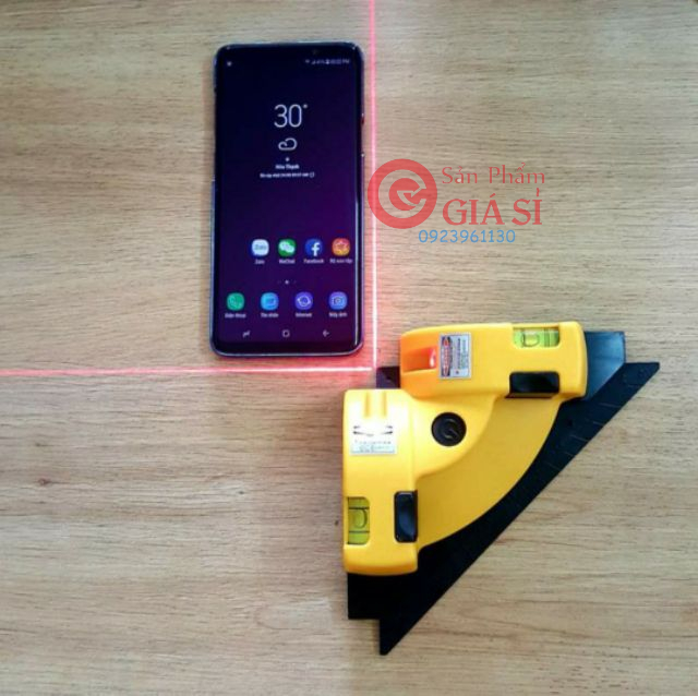 Thước eke ke góc vuông Laser máy đo góc vuông 90 độ bằng tia Laser ❤️freeship❤️