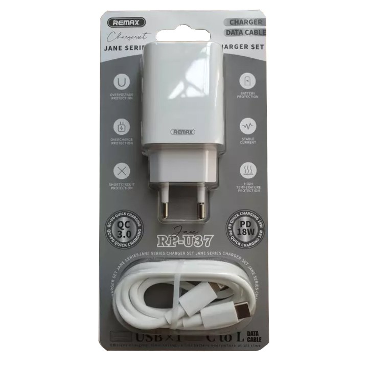 ✔BH 12 THÁNG✔ Sạc nhanh Remax RP-U37 2 cổng USB tích hợp QC 3.0 và PD 18W