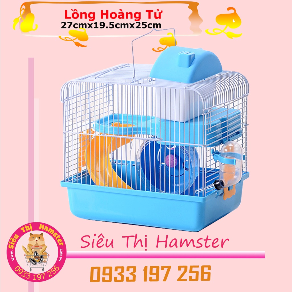 Lồng Hoàng Tử Đầy Đủ Phụ Kiện Cho Các Dòng Hamster Nhỏ
