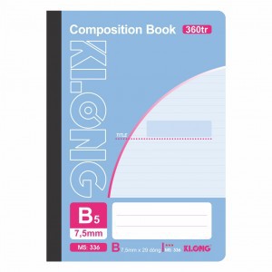[ab] Sổ may KLONG 360tr B5 composition book; MS: 336
