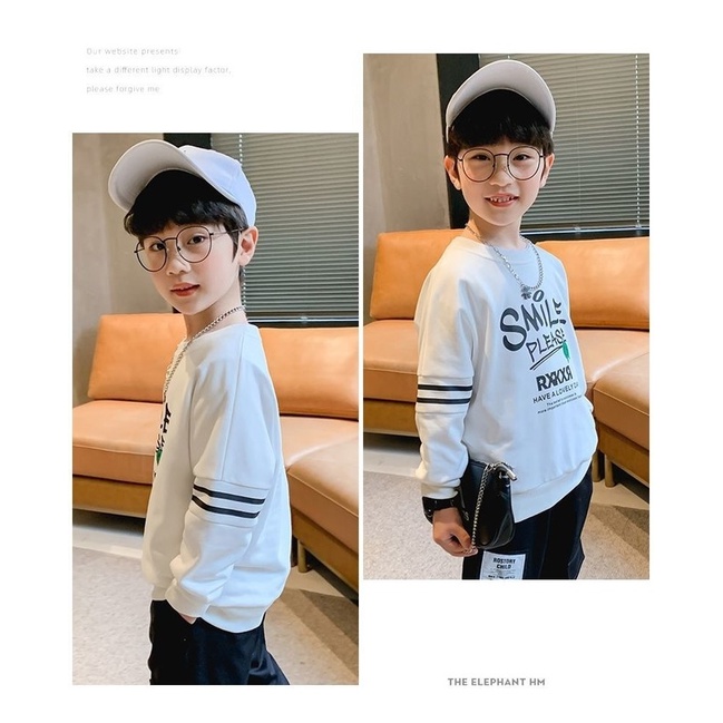 Áo hoodie dáng rộng phong cách thời trang hàn quốc cho bé trai