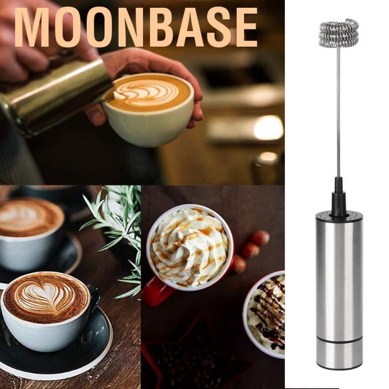 Dụng cụ khuấy sữa đánh bọt cà phê cappuccino bằng thép không gỉ tiện dụng