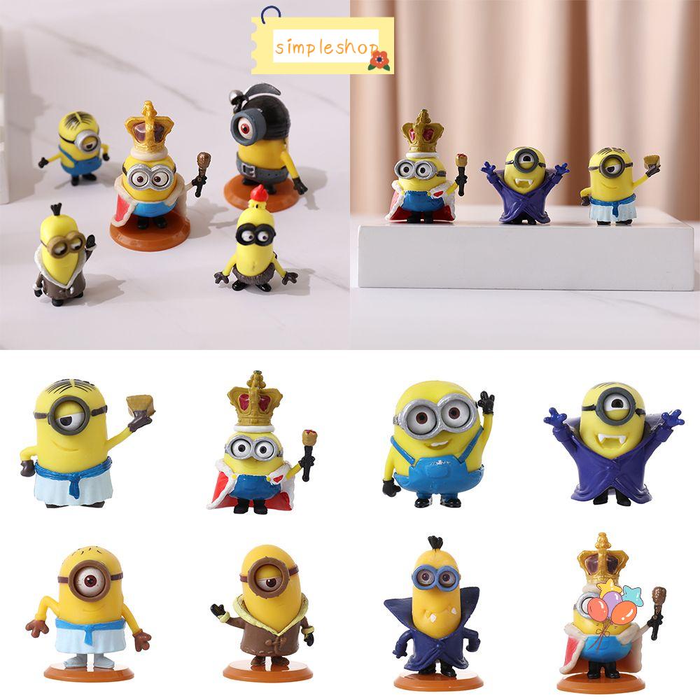 Set 10 Mô Hình Minions Hoạt Hình Dễ Thương Trang Trí Bàn Làm Việc