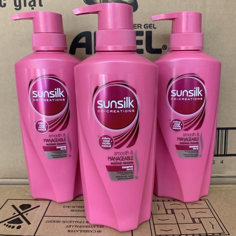 Dầu gội sunsilk Thái lan 450ml ( mầu hồng )