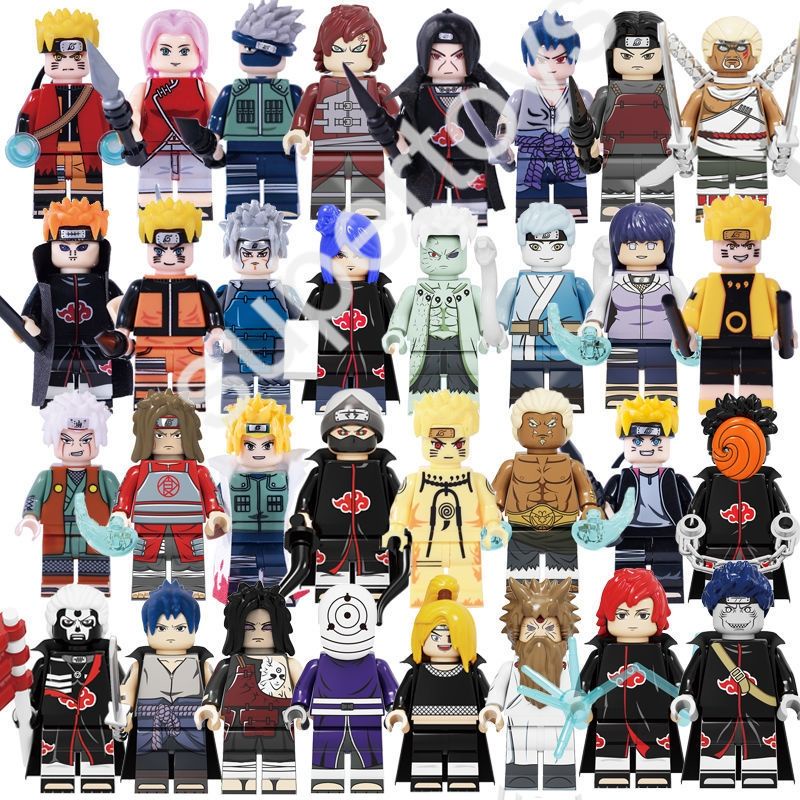 lego các nhân vật naruto tùy chọn madara, đệ nhất, hokage, akatsuki,lục đạo