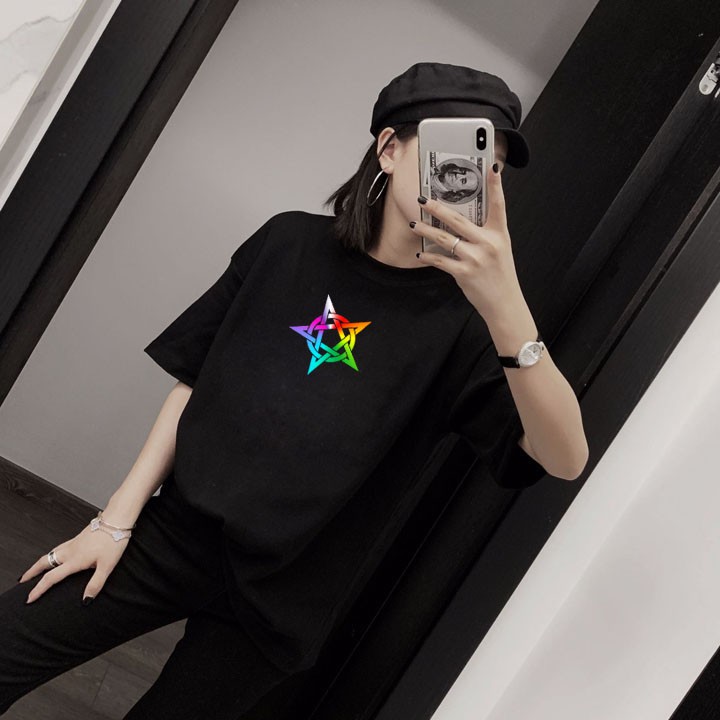 ÁO THUN PHẢN QUANG 7 MÀU TAY LỠ SATAN NAM NỮ