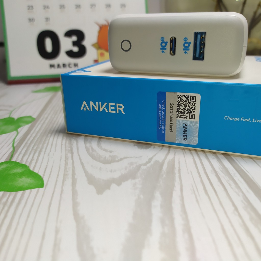 Củ Sạc Anker PowerPort Atom III 60W - 2 cổng, TypeC IQ3 45W, Cổng Usb IQ2.0 15W - A2322