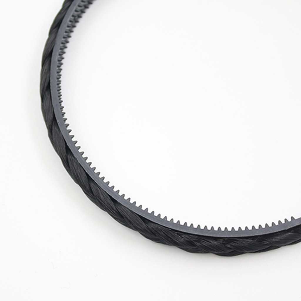 Băng đô cài tóc phối tóc giả thắt bính màu sắc dễ thương dành cho nữ