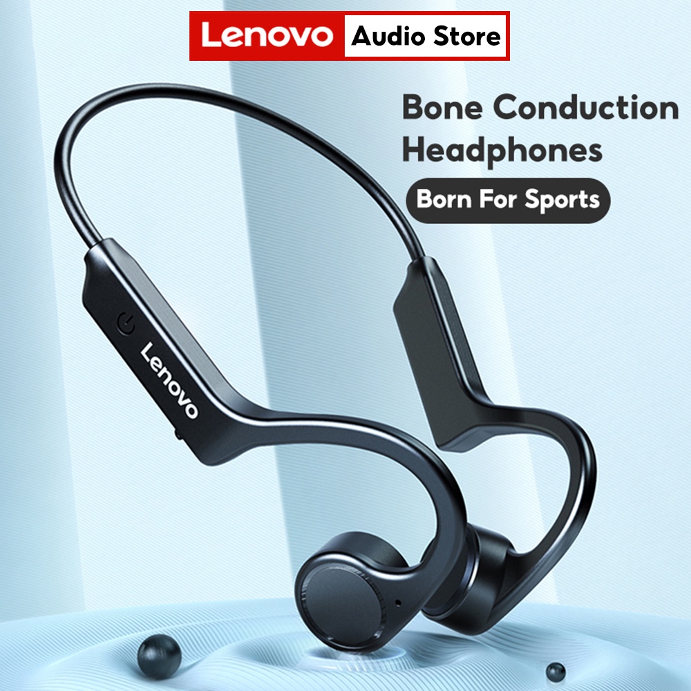 [Mã ELBMO2 giảm 12% đơn 500K] Tai nghe Bluetooth LENOVO X4 truyền âm qua xương chống thấm nước chất lượng cao