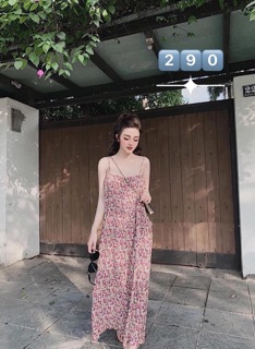 🎀 Váy Hoa 2 Dây Dập Ly 🎀