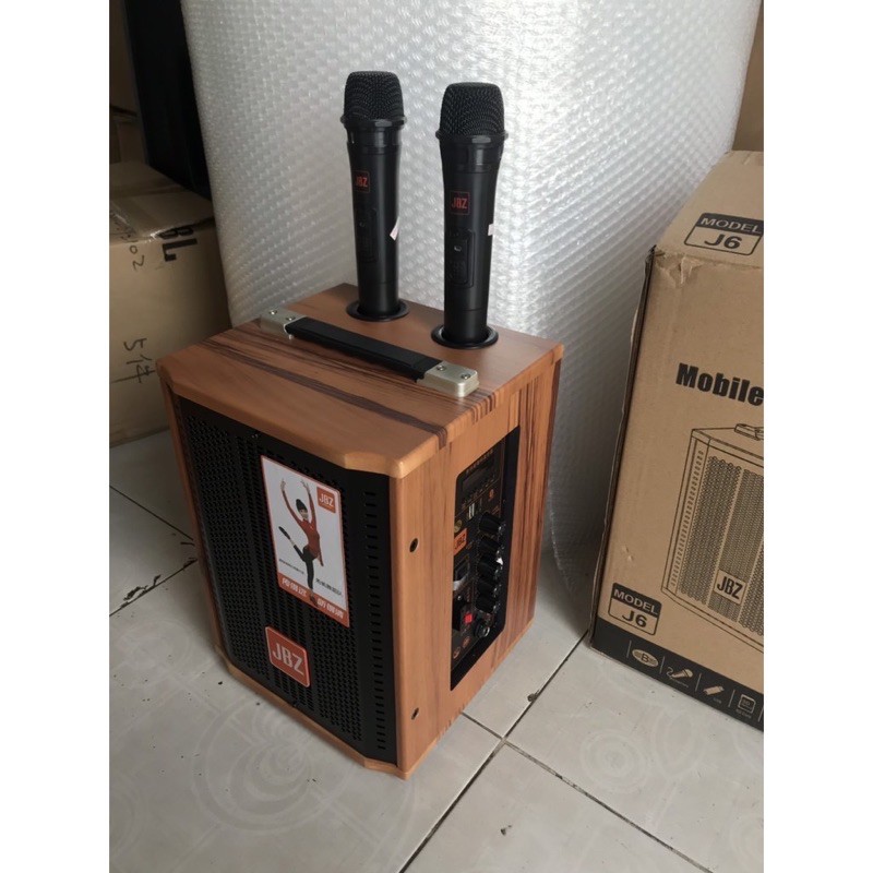 loa kéo jbz model j6 tặng 2mic không dây