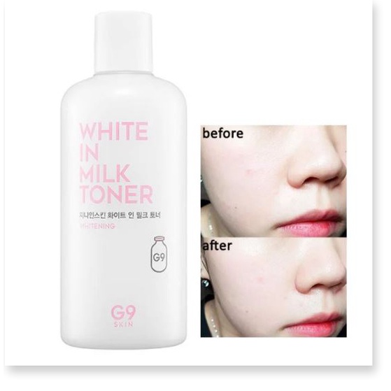 Nước Hoa Hồng Dưỡng Trắng Da G9Skin White In Milk Toner