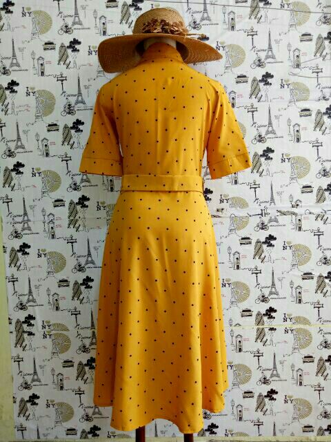 (M L XXL) Đầm xòe Chấm Bi Kèm Bell Có Túi | BigBuy360 - bigbuy360.vn