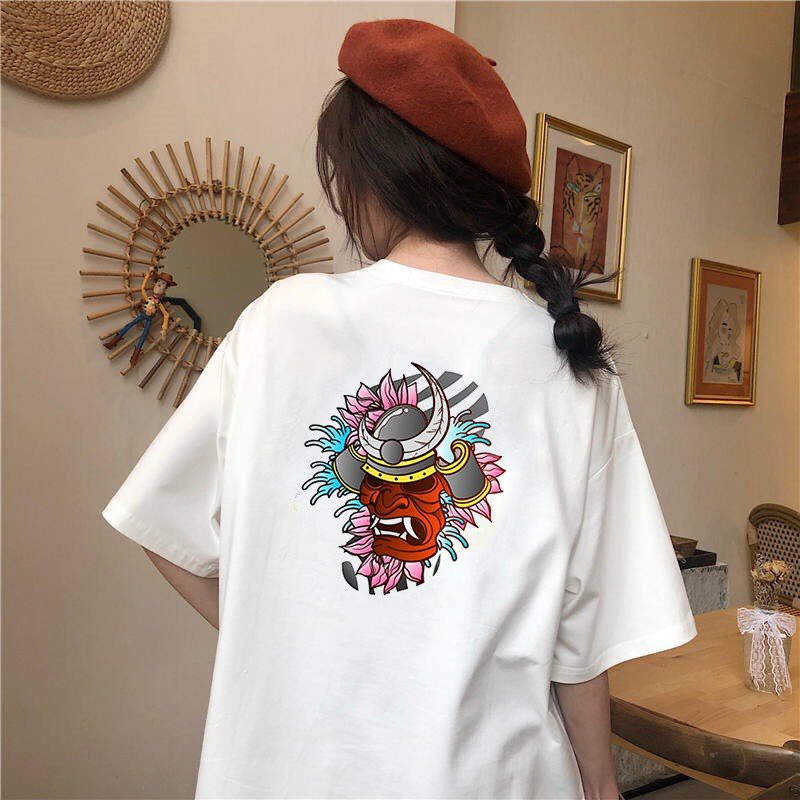 Áo thun tay lỡ nữ form rộng phong cách Nhật Bản form rộng vải dày mịn 2020T1875