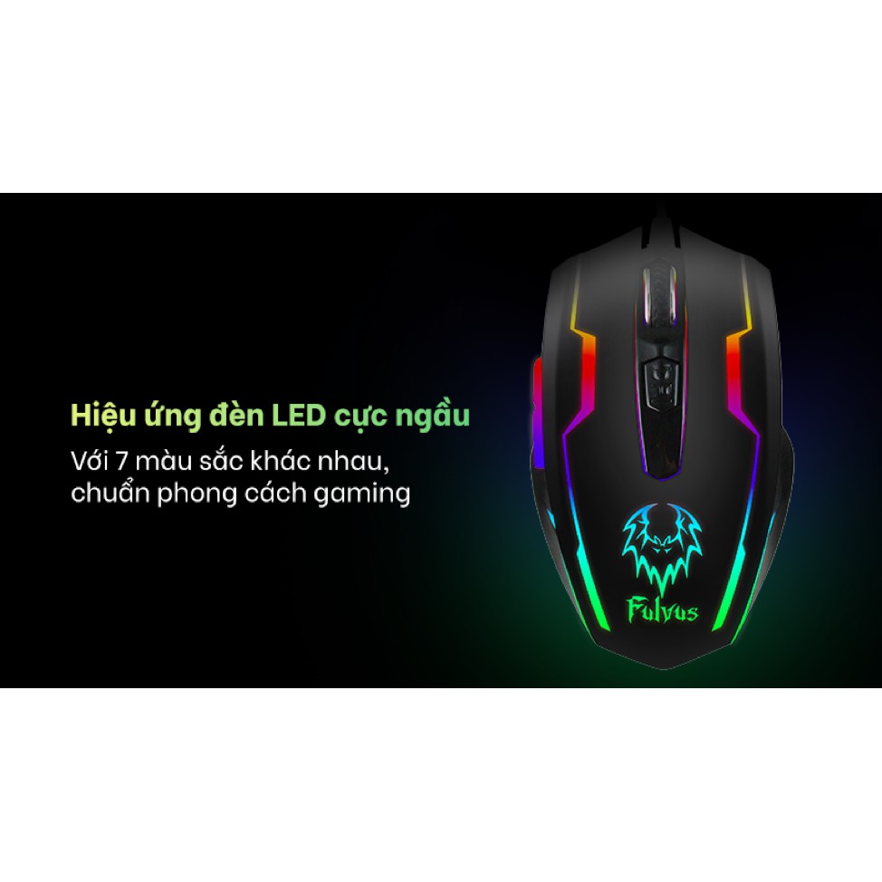 Chuột Máy Tính Gaming Có Dây Prolink Fulvus PMG9003 2400DPI RGB - Hàng Chính Hãng