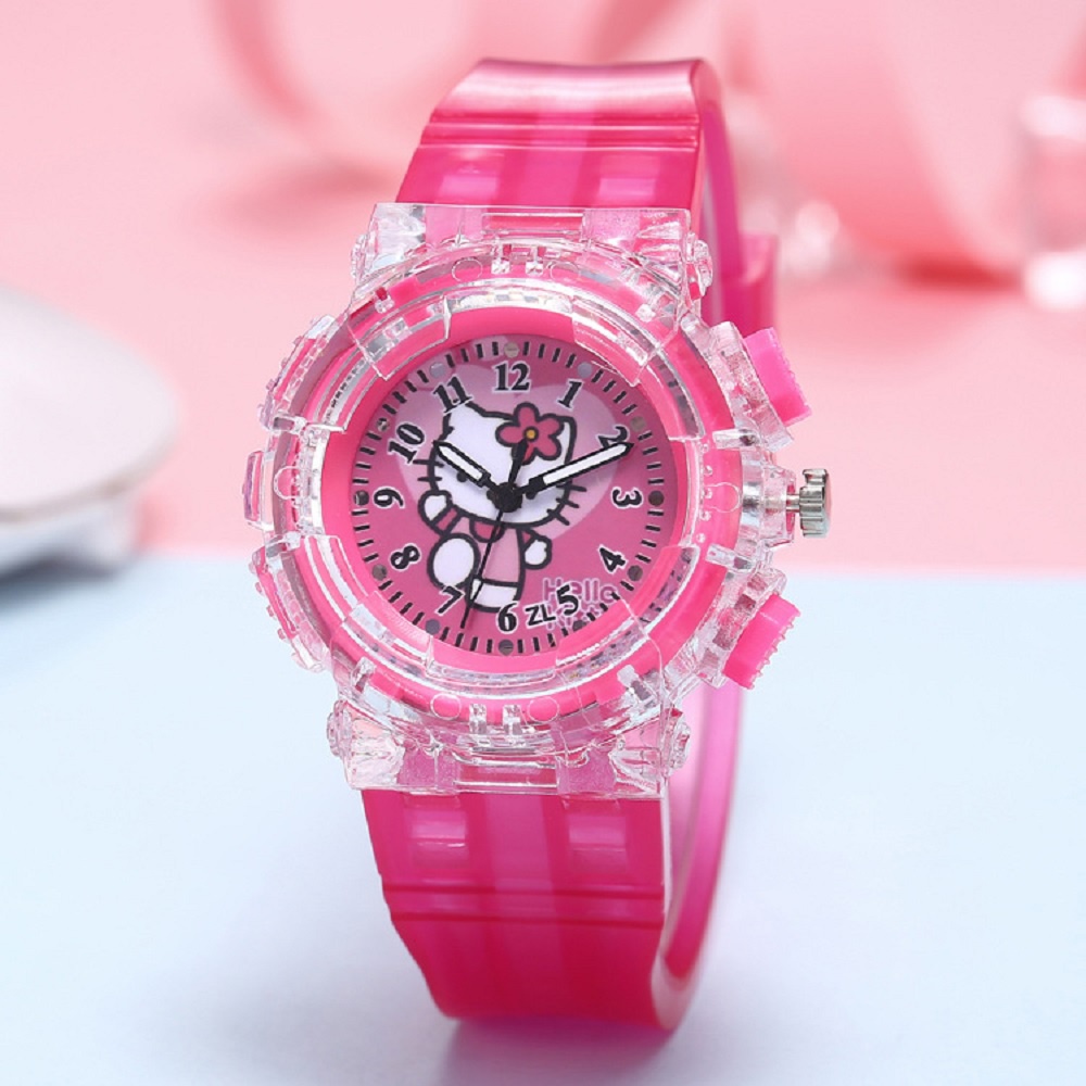 Đồng hồ đeo tay họa tiết Hello Kitty dễ thương cho bé