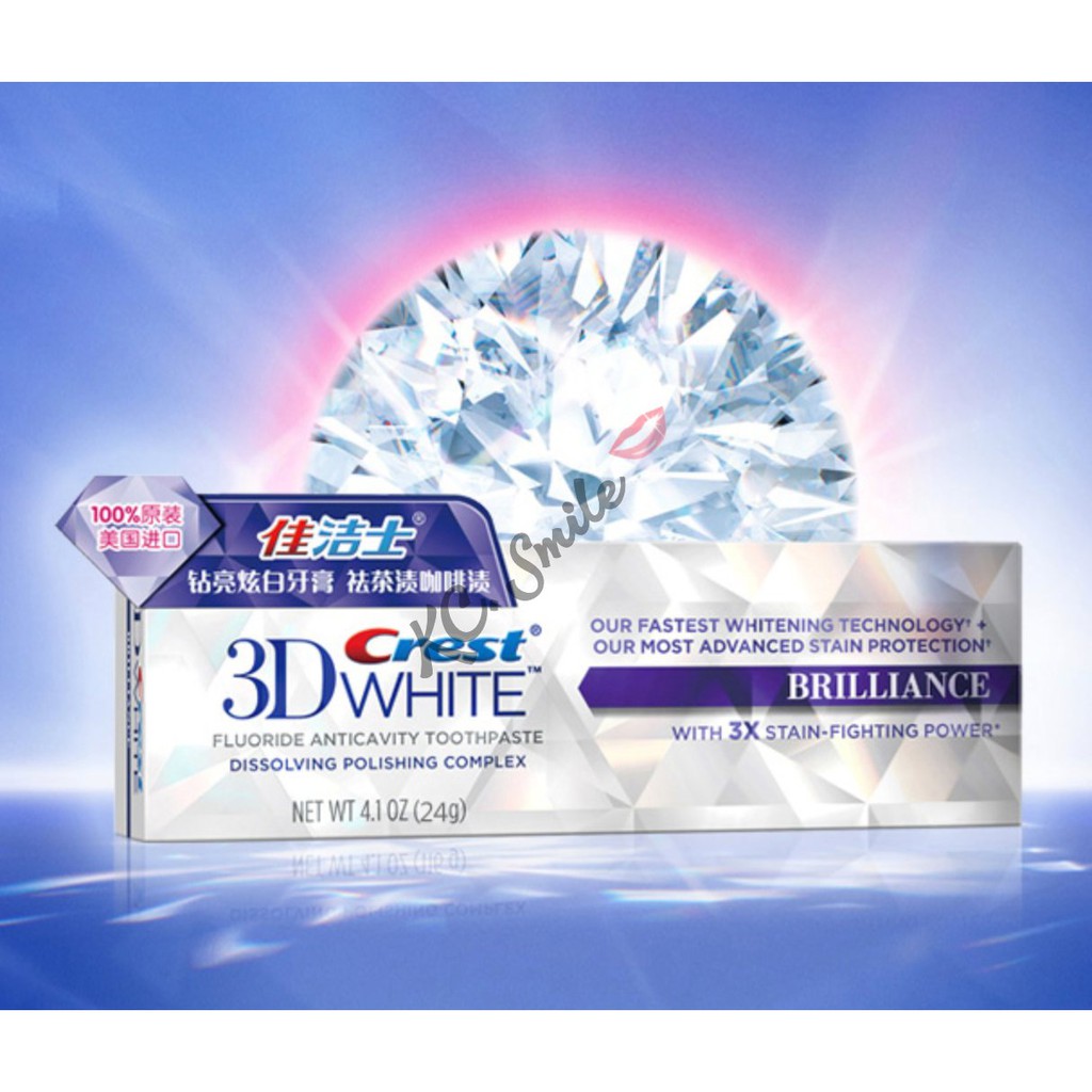 Kem đánh răng Crest 3D White Brilliance Chính Hãng shop Mall bản Trung - Shop TMall