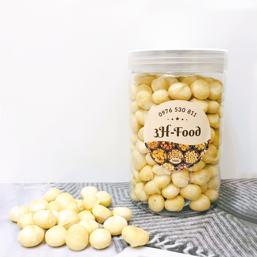 500G NHÂN MACCA DALAK ĐÃ TÁCH VỎ , SẠCH , NGUYÊN NHÂN KHÔNG VỤN ĐÃ SẤY CHÍN - 3H FOOD