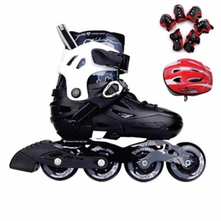 Combo Giày patin Flying Eagle S5S+ new model 202, tặng bảo hộ, nón loại thường