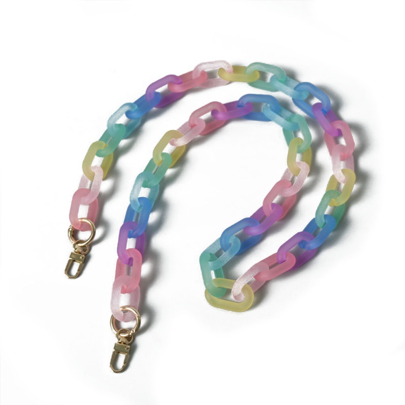 Dây Đeo Túi Xách Dạng Chuỗi Bằng Acrylic Dày Dặn Nhiều Màu Thời Trang