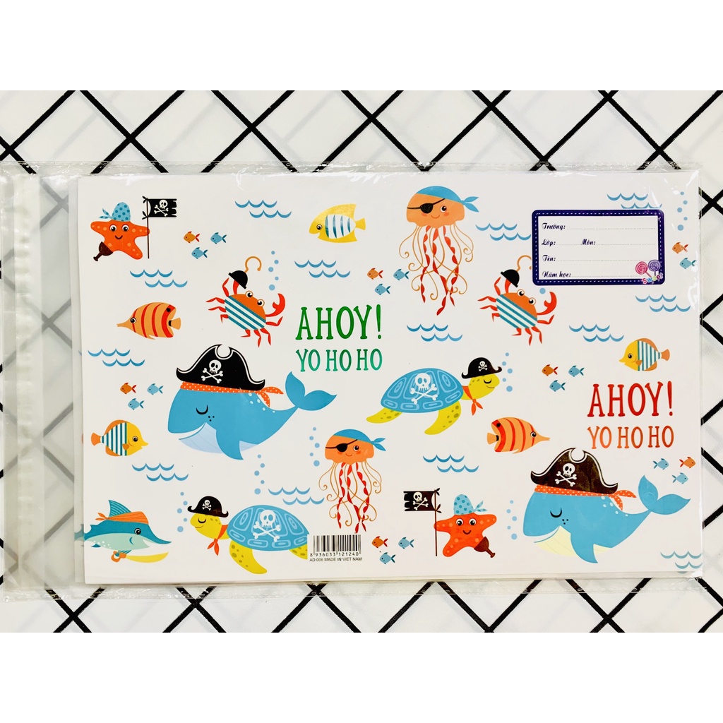 SỈ 50 xấp (500 tờ) bìa bao tập mẫu ngẫu nhiên