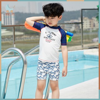 [CHÍNH HANG] Đồ Bơi Chính Hãng Momasong Kèm Mũ , Đồ Bơi Bé Trai 0-1-2-3-4-5 Tuổi, Set Đồ Bơi Chống Nắng SPF50+