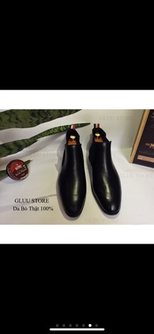 CHELSEA BOOT Da Bò 100% Cổ Lửng