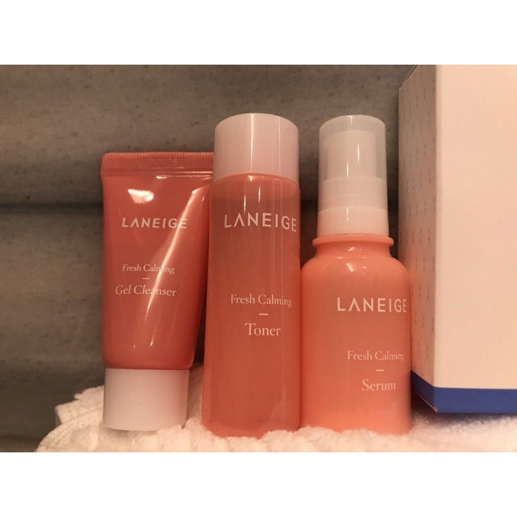 Bộ sản phẩm Laneige Fresh Calming Trial Kit 3 Items