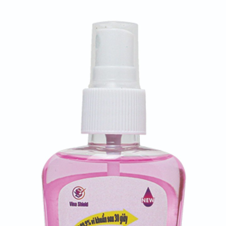 Dung dịch sát khuẩn tay nhanh/Sát khuẩn bề mặt CLEANWEL NEW - Chai 90ml Vòi Xịt