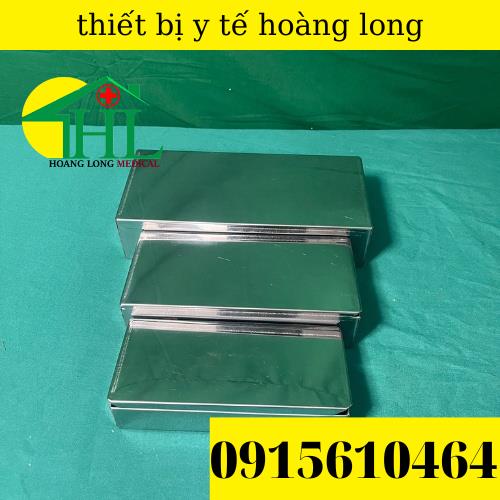 Hộp Đựng Dụng Cụ Inox Chữ Nhật Cỡ Đại 22x10,2x5 cm