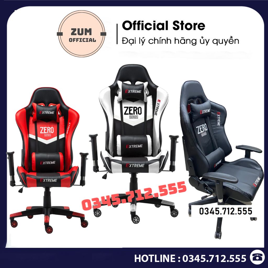 Ghế Gaming Extreme Zero V1+ Phiên Bản Cao Cấp HOT 2022 Ngã Lưng 180 độ Da Bu Chống Thấm, Nâng Hạ Tay Vịn