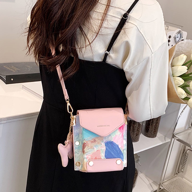 IELGY Túi Đeo Vai Hình Vuông Cỡ Nhỏ Thời Trang Cho Nữ