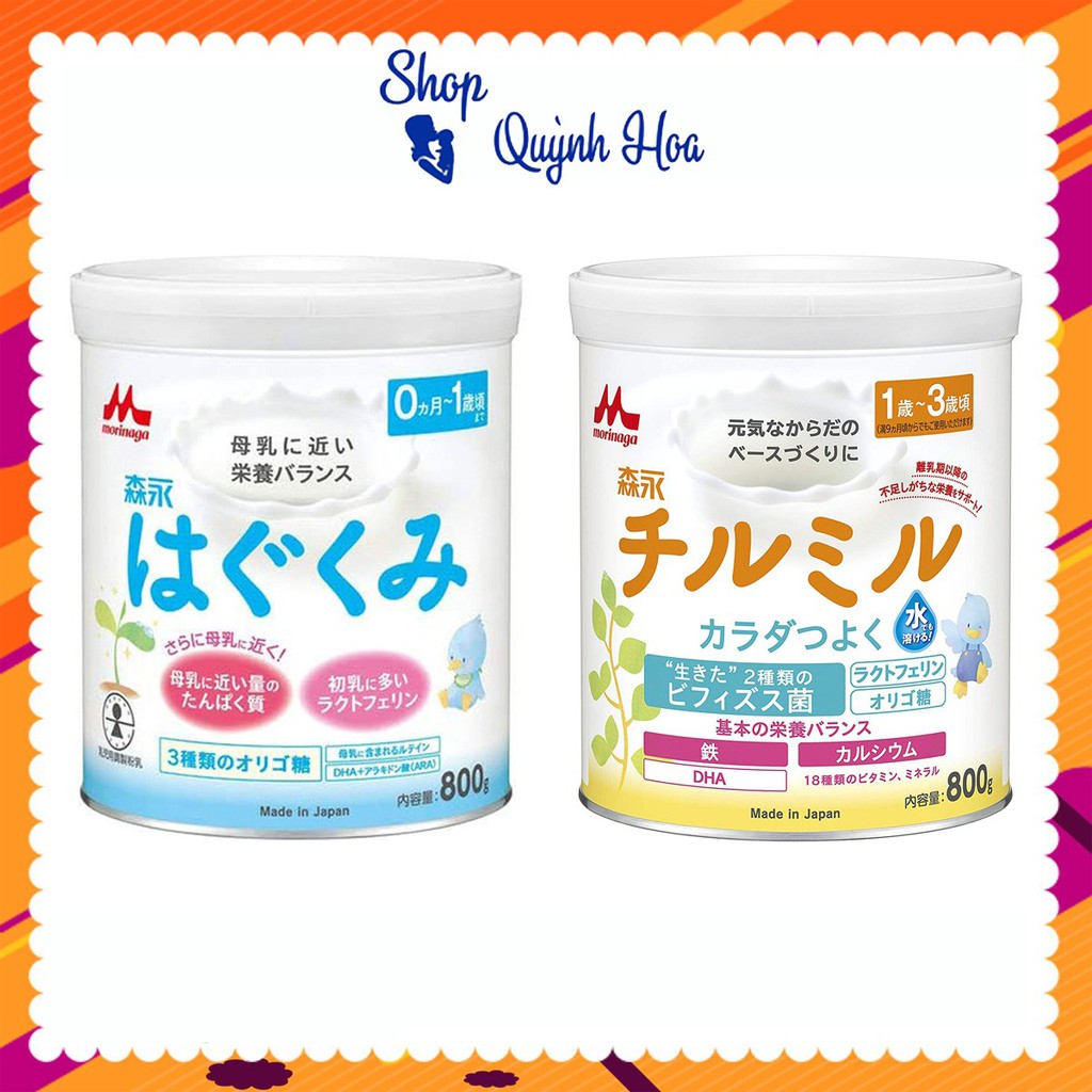 Sữa Morinaga nội địa Nhật [CHÍNH HÃNG] / Sữa Morinaga Nhật số 1-3, 800g - [CÓ TEM PHỤ TIẾNG VIỆT]