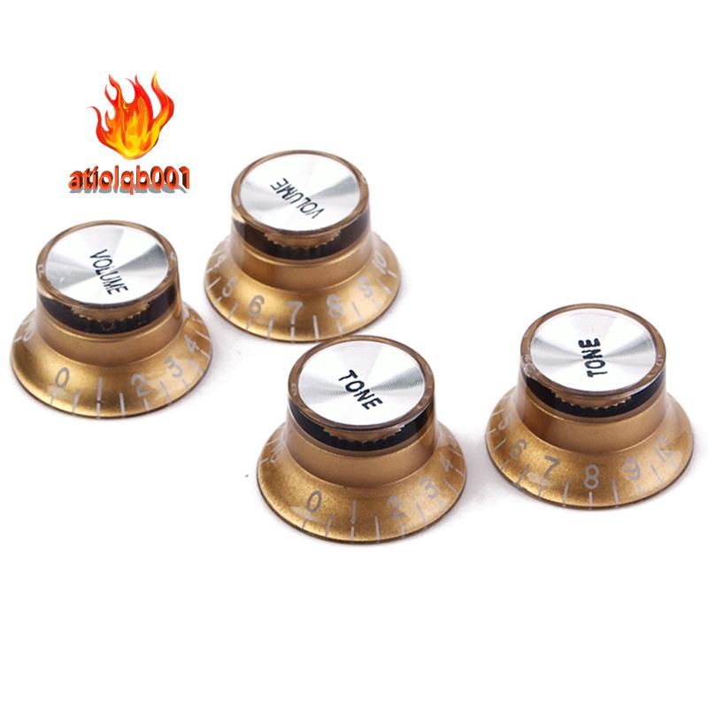 Set 4 Núm Điều Chỉnh Tốc Độ 2 Tông 2 Volume Cho Đàn Guitar Gibson LP SG