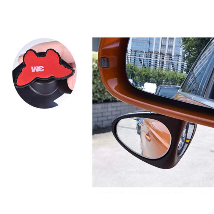 Gương chiếu hậu xóa điểm mù dạng cầu cao cấp gắn bên lái xe hơi, ô tô - Mã 3R-051