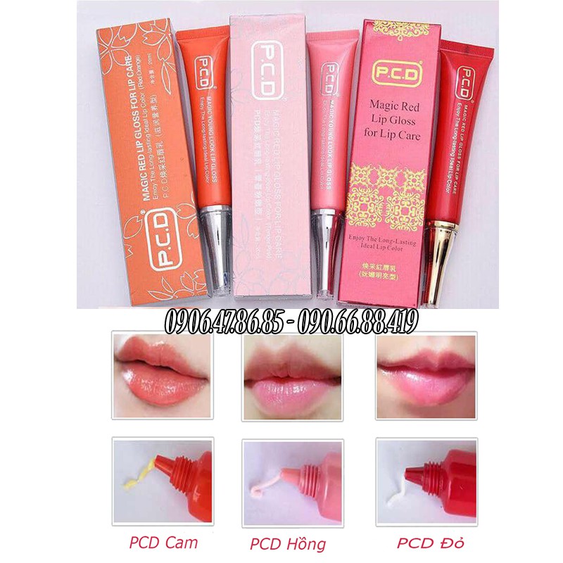 Dưỡng môi Pcd kích màu Môi sau Phun Xăm