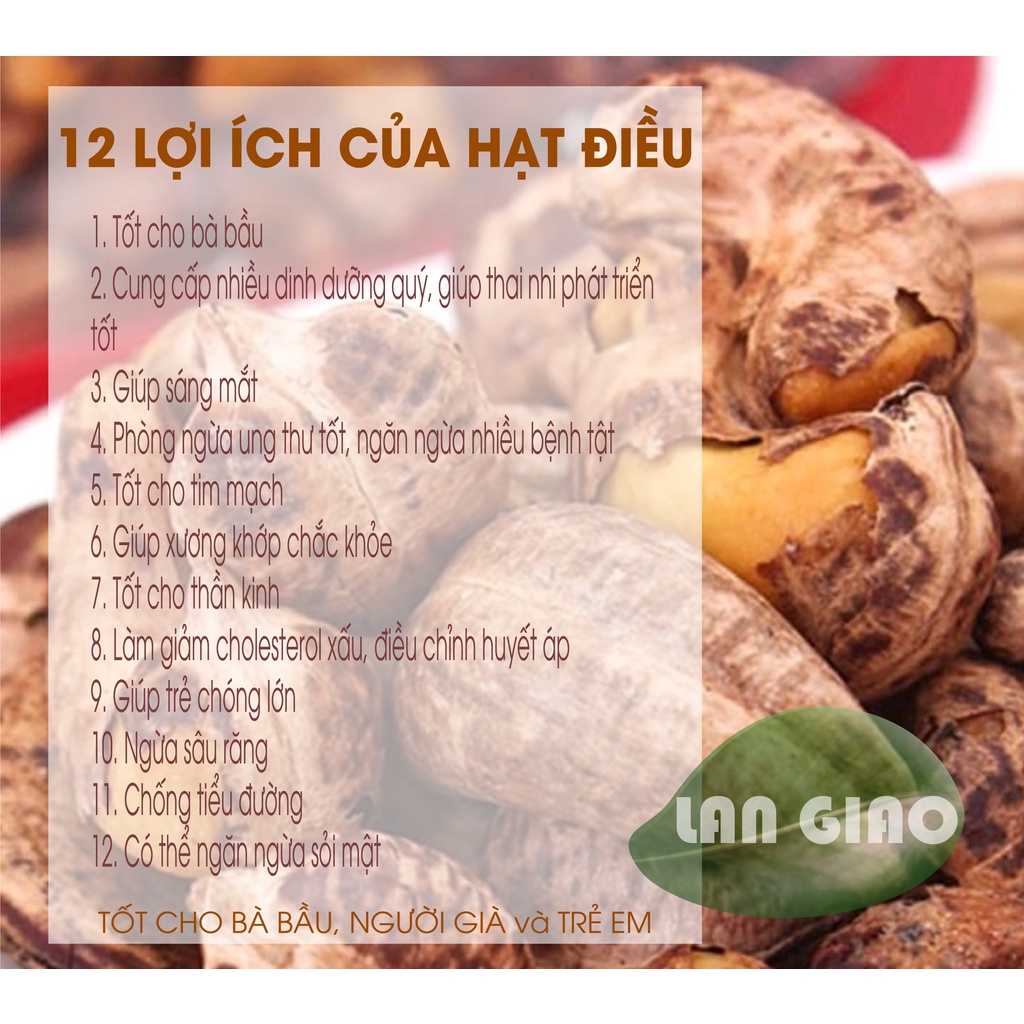 HẠT ĐIỀU RANG MUỐI XUẤT KHẤU(LOẠI 500GR VÀ 250GR) ĐẦY ĐỦ GIẤY TỜ ĐÚNG TIÊU CHUẨN