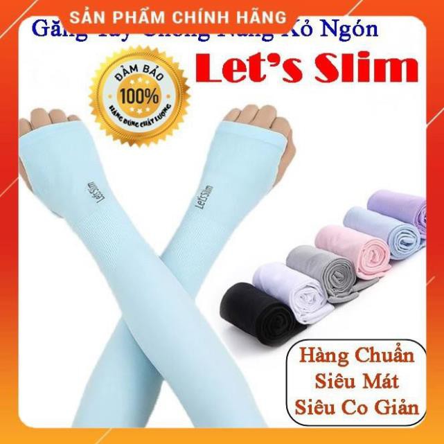 Găng tay chống nắng xỏ ngón Aqua-X Hàn Quốc - Bao tay đi phượt Letslim Siêu Mát chống tia UV