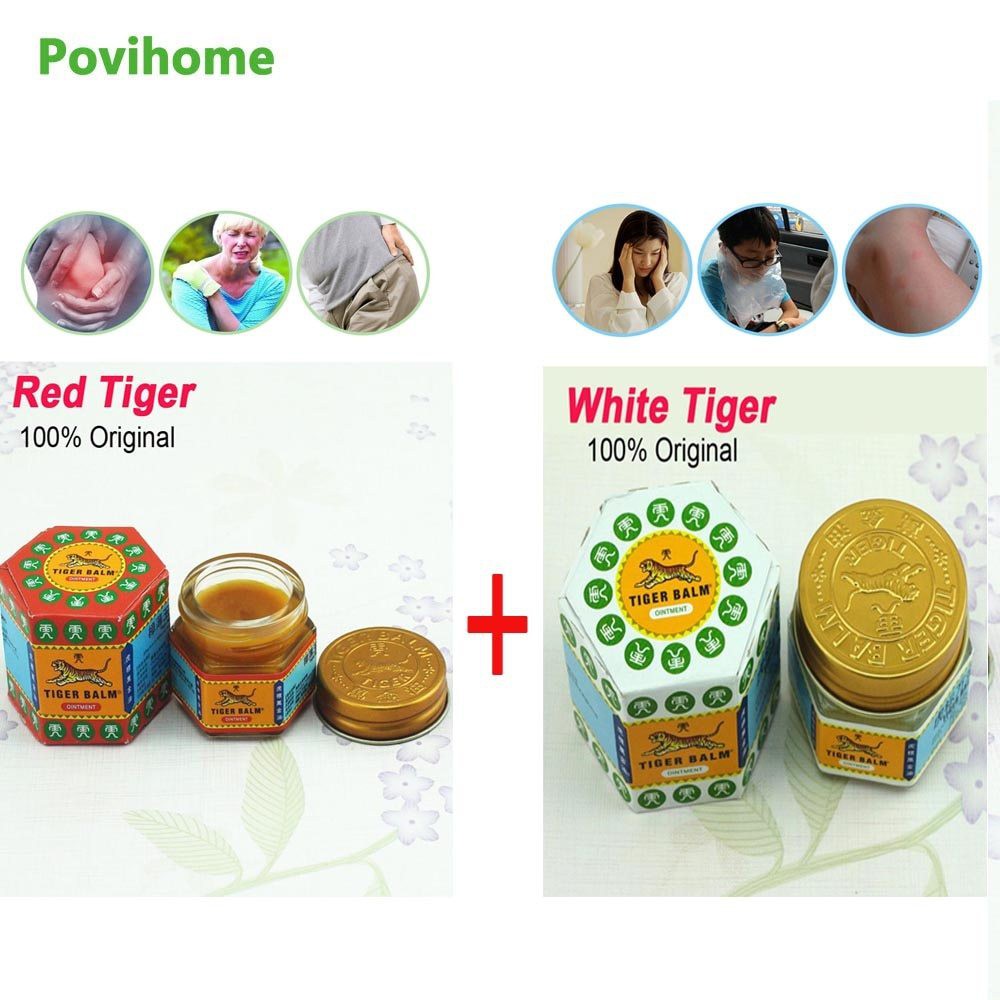 Dầu Cù Là Con Hổ - Cao Tiger Balm White & Red 30 Gram Thái Lan