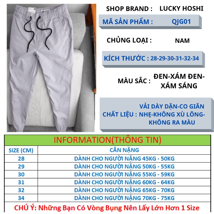 Quần jogger nam kaki cao cấp có dây rút dáng hàn quốc không ra màu không xù lông QJG01